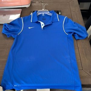 Blue Nike Dri-Fit Polo Size Small